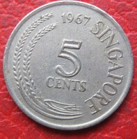 Szingapúr 5 cent 1967 (E50)
