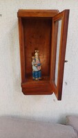 Antik Madonna és Kis Jézus , fa Mária kis Jézus szobor viasz pecséttel.Hàzi àldàs,hàzi oltàr célra !