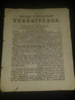 1831. január 26. Hazai s külföldi tudósítások ( politikai és általános jellegű hírlap )