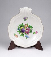 1W647 Virág mintás Herendi porcelán hamutál, tálka