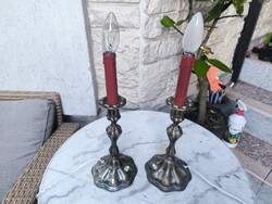 Antique table candle holder candelabrum electrified