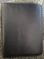PICARD márkájú,  új, 12x9,5cm-es, fekete, bőr férfi pénztárca