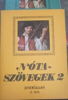 Nótaszövegek 1-8-ig.