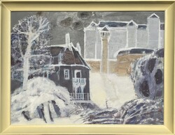 Balogh Ervin (1925-2021) 65x85 cm EREDETI Képcsarnokos festménye