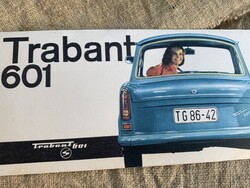 Retro régi TRABANT TRABI prospektus röplap szórólap kedvcsináló reklámanyag