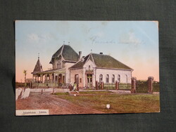 Képeslap,Siklós,Jakabháza vasúti vendéglő látkép,részlet,Feiler Mariska kiadás,siklós, 1914-