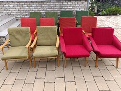Csehszlovák retró fotel MID century cseh