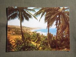 Képeslap,Dél Amerika,Karib tenger,Barbados sziget látkép,részlet,1980-