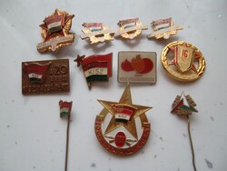 Kisz jelvények+Ifjú Gárda