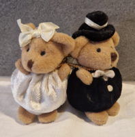 Wedding Gift, Bride and Groom Bear Pair in Wedding Attire