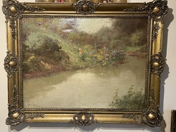 Keszegi Horváth László - Nyári virágszedés..60x80cm plusz kerete