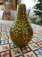 Zsolnay eozin repesztett váza