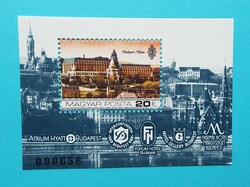 (Z) 1984. Duna-parti szállodák Budapesten blokk** - (Kat.: 300.-)