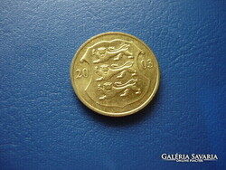 ÉSZTORSZÁG 1 KROON 2003 OROSZLÁN! SÁRGARÉZ!