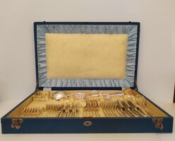 Silver 6-Person Baroque Cutlery Set, 49 Pieces, 2.385 kg