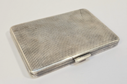 Vintage/régi ezüstözött cigarettatárca