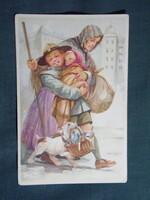 Képeslap,Cserkész,Márton Lajos grafika,Cserkész levelezőlapok kiadás,Budapest,1937-