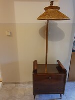 Antik éjjeliszekrény működő lámpával eladó.Ilyen csak Önnek lesz! Mahunka manufaktura Ritkaság.