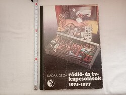 Könyv 070 - Kádár Géza Rádió- és TV-kapcsolások 1975-1977