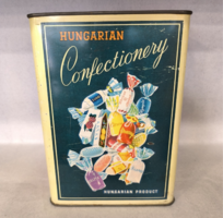 Hungarian Confectionery nagyméretű fémdoboz