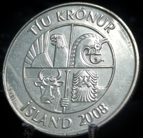 Izland 10 korona, 2008 08C1