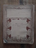 Bartha Aurél mennyiségtani dolgozatai , anatómiai rajzok 1902-03 -ból, papírrégiség
