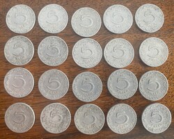 5 fillér - 1948 és 1951