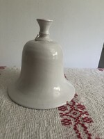 Nagyméretű , 14 cm magas , kerámia csengő, harang
