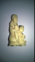Japán csont netsuke 45 mm-művészi miniatűr csontfaragás-alkudható !