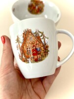 Weimar mesejelenetes porcelán / Jancsi és Juliska / Hófehérke