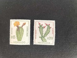 Monaco postatiszta kaktusz virágok 1960