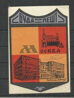 Budapest- bőröndcímke - Moszkva
