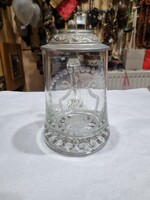 Ón fedeles üveg kupa