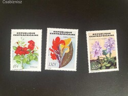 Közép-afrikai Köztársaság postatiszta virágok 1984