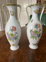 Herend Victoria anphora vase 2 pieces for sale