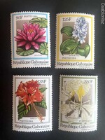 Gabon virágok postatiszta 1984