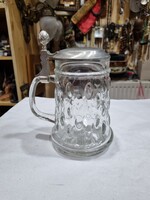 Ón fedeles üveg kupa