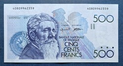 Ritkább! Belgium 500 Francs 1992, EF.