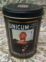 Unicum jubileumi fémdoboz 1998-ból / Zwack / 0,5 literes / 11,5 cm x 16 cm