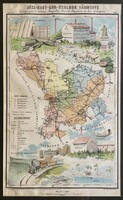 Hátsek Ignácz: Jász-Nagy-Kun-Szolnok vármegye közigazgatási térképe, 1897 - ritkaság