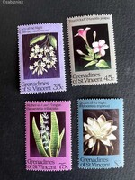 Grenadines Of St. Vincent virágok postatiszta 1984