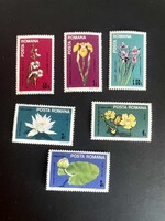 Románia postatiszta virágok 1984