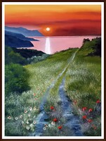 Czinóber - Végjáték ( 30 x 40, olaj )