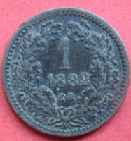 2 db magyar 1 krajcár 1882-1881 KB