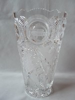 Nagy katonai emlék kristály váza