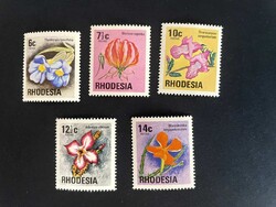 Rhodesia postatiszta virágok 1974