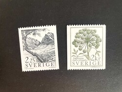 Svédország postatiszta virág táj 1984