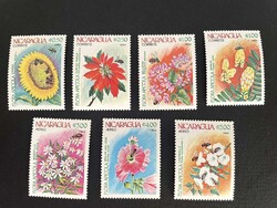 Nicaragua postatiszta virágok 1984