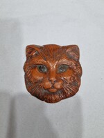 Macskás kerámia falidísz