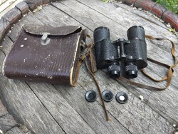 Régi orosz katonai távcső bőr tokkal 7X50